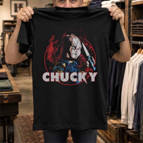 Creepy Killer Doll Vintage Horror Graphic Tee