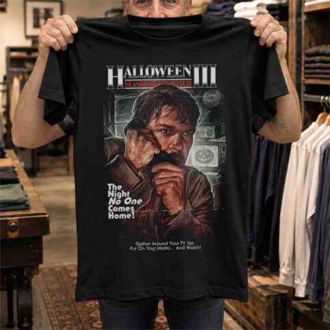 Vintage Midnight Caller Retro Horror Graphic Tee