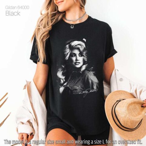 Dolly Parton Signature Shirt, Vintage Country Music Tee