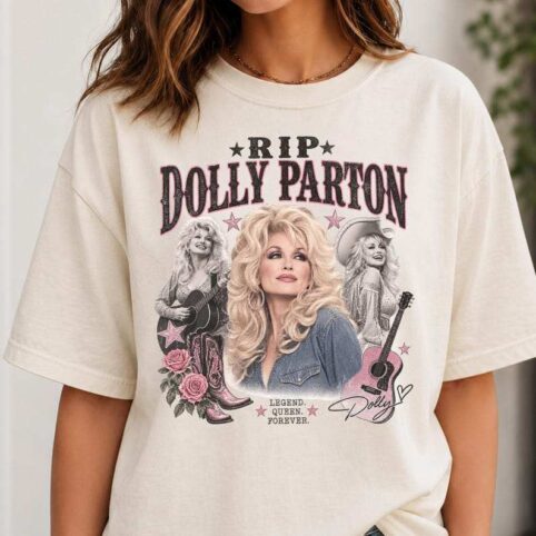 Dolly Parton Memorial Shirt, Signature Vintage Graphic Tee, 1946–2026 Country Music .
